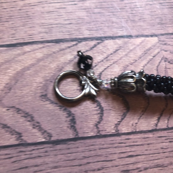 Black Onyx Beaded 7 1/2" Bracelet with clasp - Picture 8 of 10